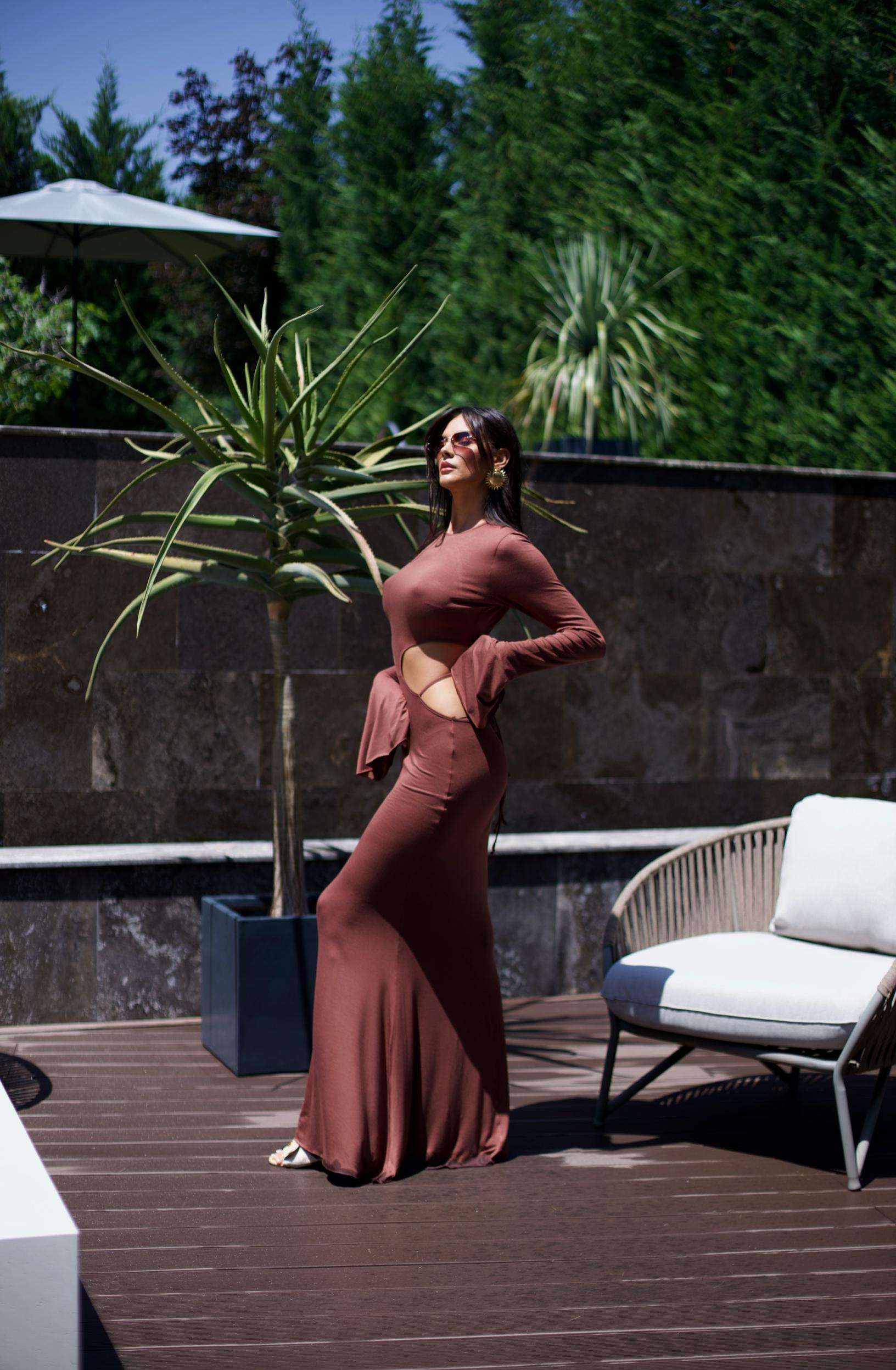 Rochie „Leya” Brown - imagine 2