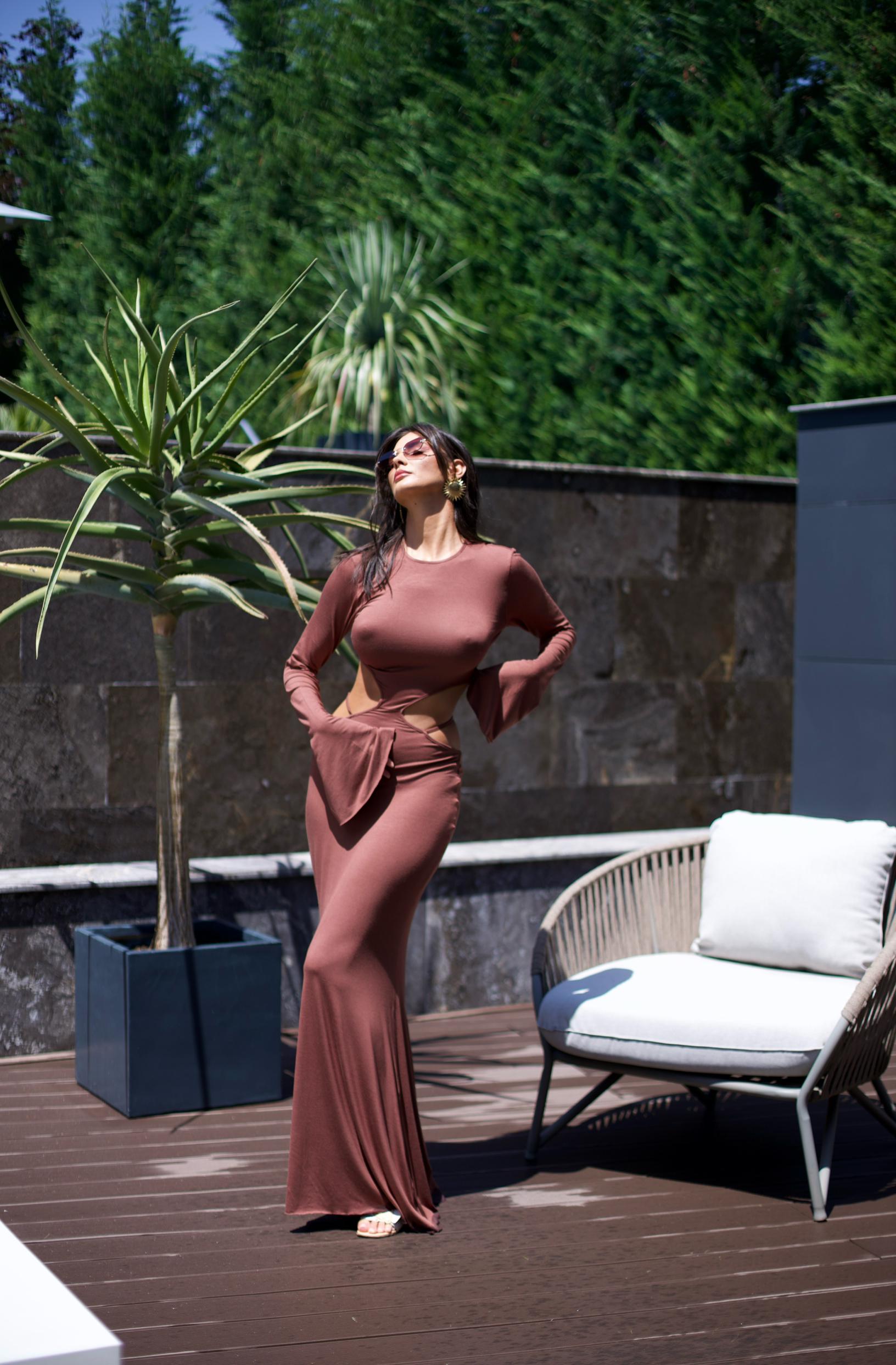 Rochie „Leya” Brown - imagine 3