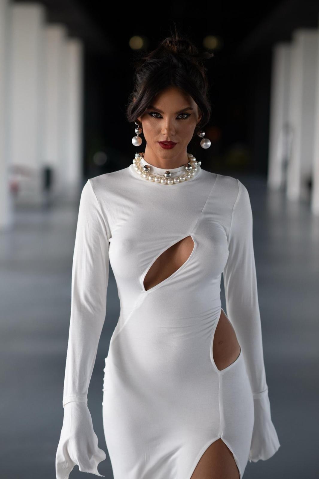 Rochie „Ella” White - imagine 3